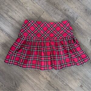 Red Plaid Skirt
